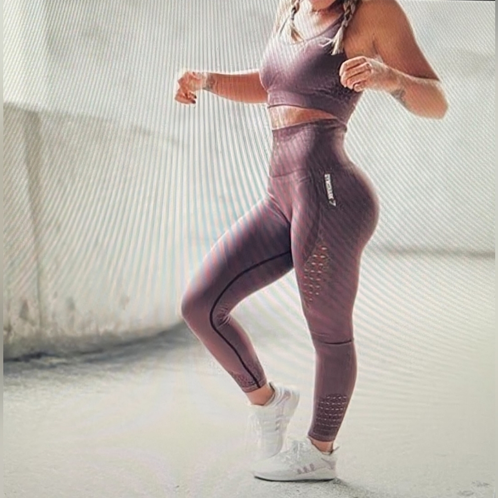 Gymshark Energy Seamless High-Waisted Leggings - Purple